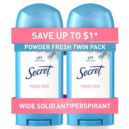 Secret Powder Fresh Antiperspirant for Women – 24hr Sweat Protection for Mindful Morning Self-Care Routines
