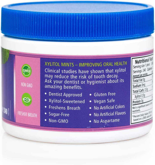 Spry Berry Blast Xylitol Mints – Kid-Safe Sugar-Free Candy for School Lunchboxes, Dentist-Recommended Treat