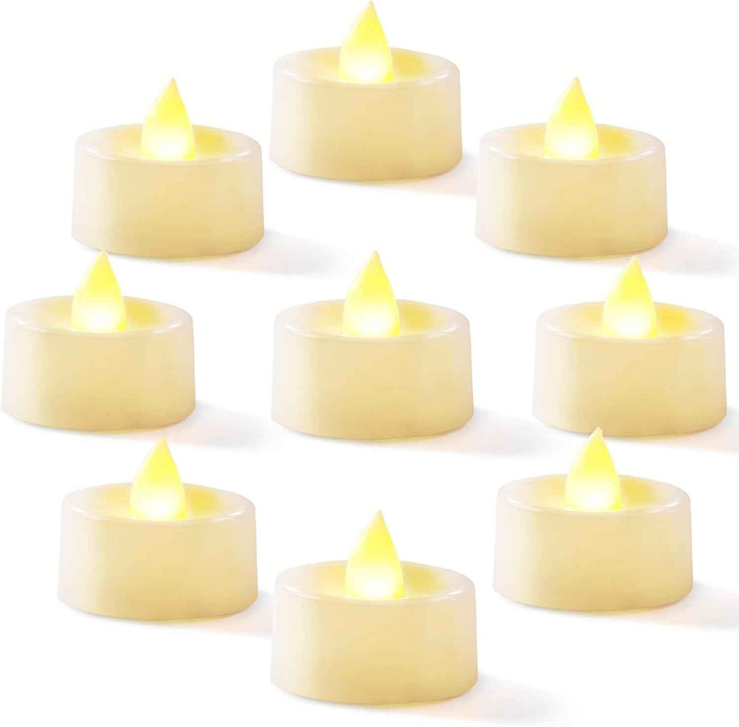 Homemory 24-Pack Flameless Tea Lights – Thoughtful Housewarming Gift for Her, Cozy New Home Votive Set with Batteries Included