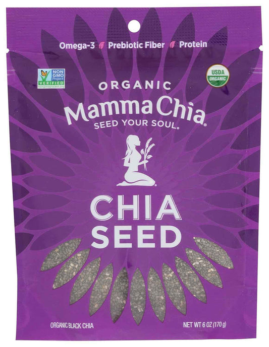 Mamma Chia Organic Black Chia Seeds – Plant-Based Omega-3 Boost for Daily Self-Care Smoothies