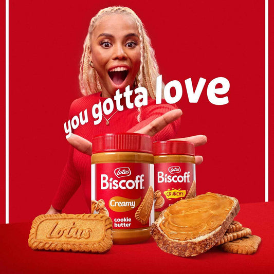 Lotus Biscoff Cookie Butter Spread – Nut-Free School Lunchbox Spread for Kids, Creamy Vegan 25.4oz