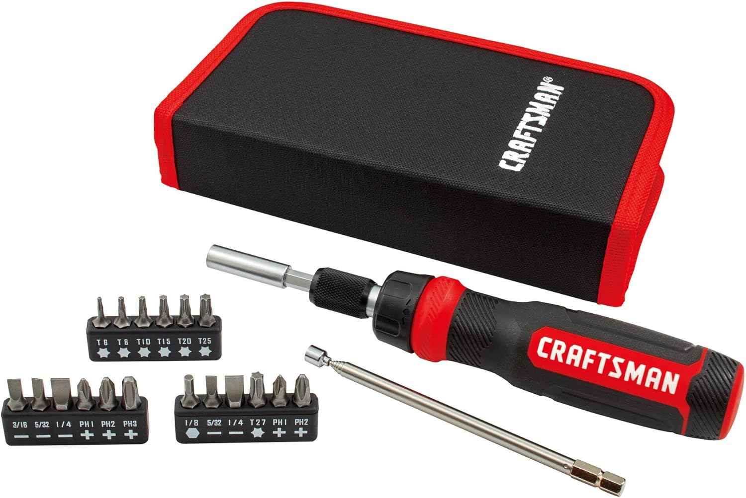CRAFTSMAN 26-Piece Ratcheting Screwdriver – Thoughtful Housewarming Gift for New Homeowners, Tools for Her