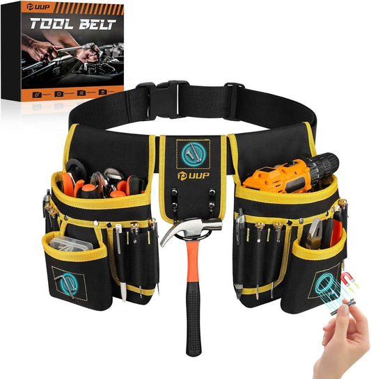 UUP Magnetic Tool Belt for Men – Thoughtful Valentine's Day Gift for Husband, Heavy Duty 26 Pocket Tool Pouch for Carpenters and Electricians