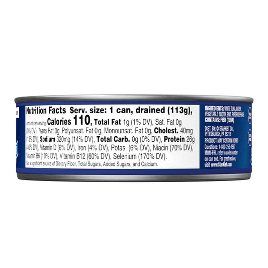 StarKist Solid White Albacore Tuna 4-Pack – Quick High-Protein Office Lunch and Desk Pantry Staple for Busy Professionals
