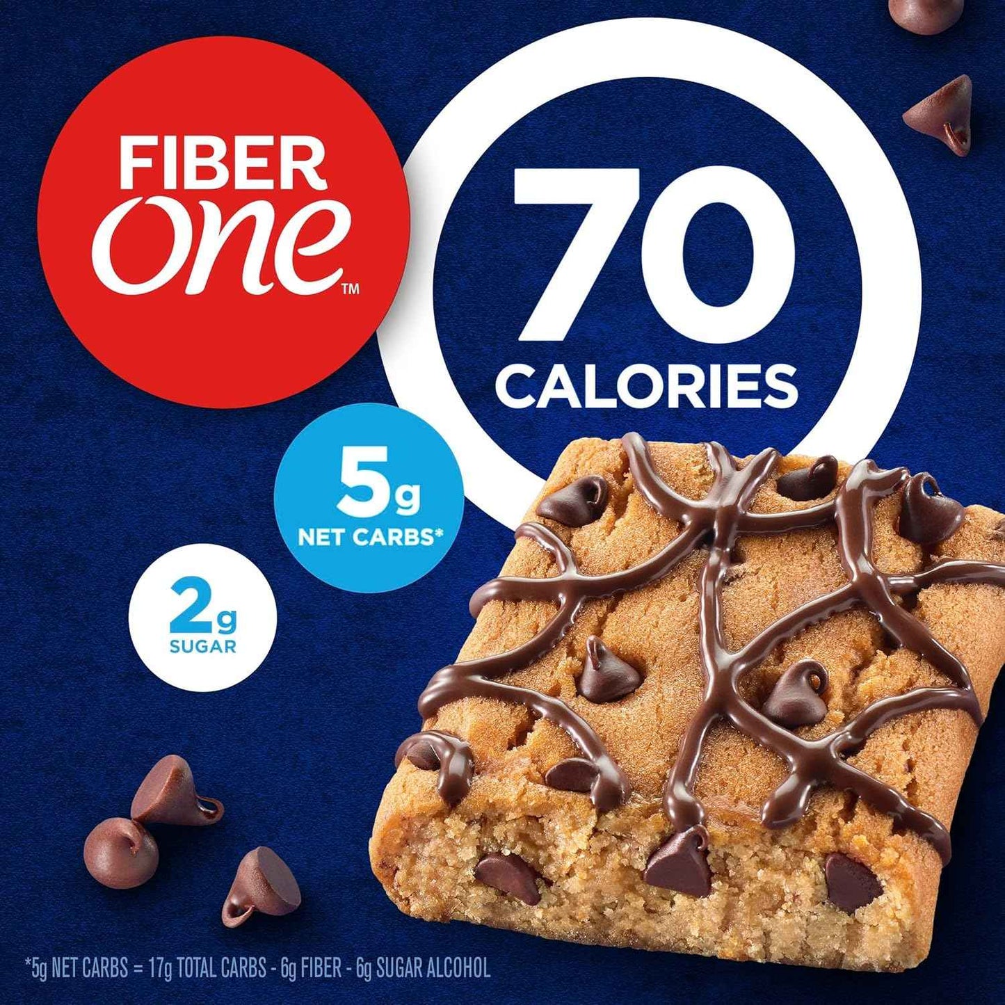 Fiber One 70 Calorie Brownies – Clean-Label Treat for Intentional Eating, 2g Sugar Bars