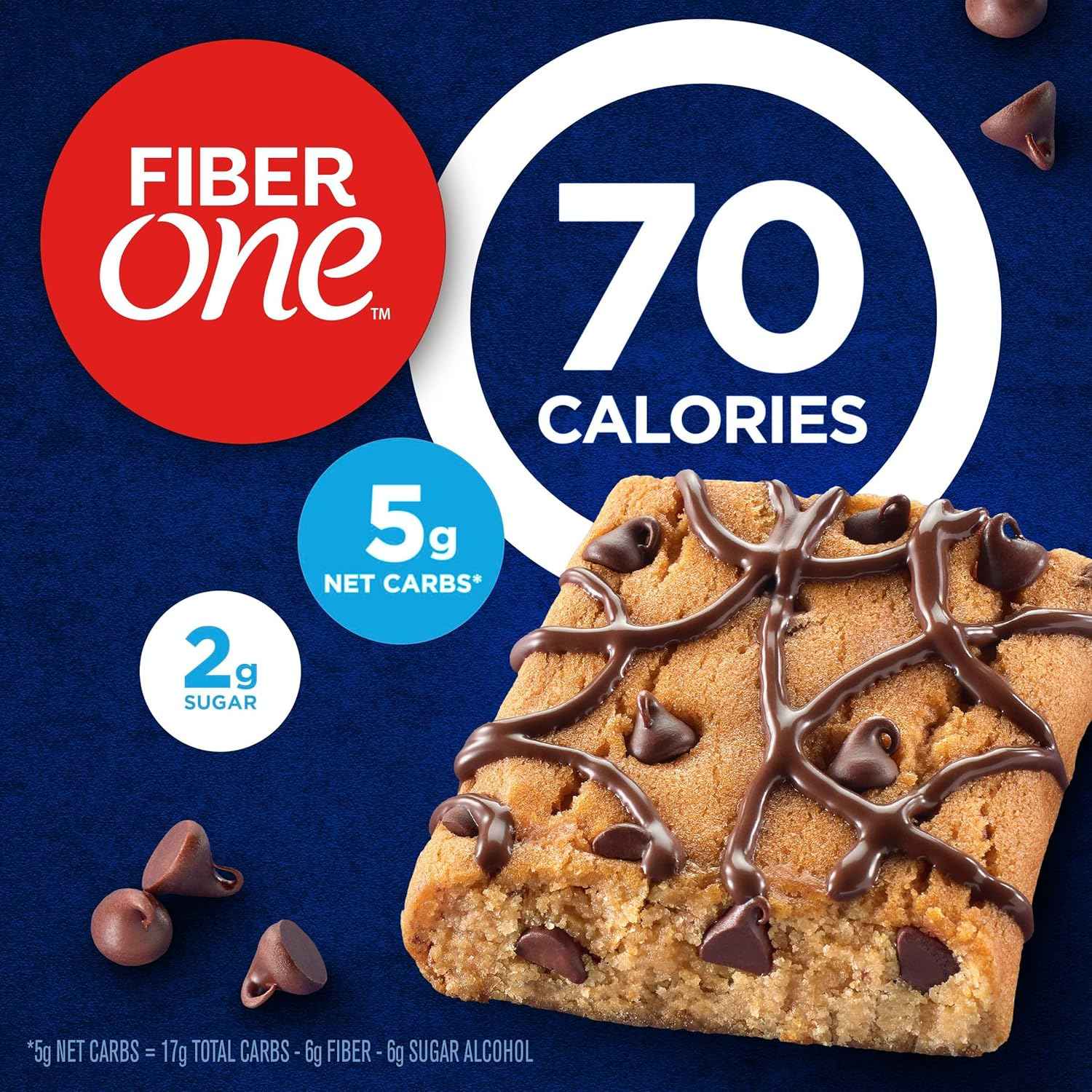 Fiber One 70 Calorie Brownies – Clean-Label Treat for Intentional Eating, 2g Sugar Bars