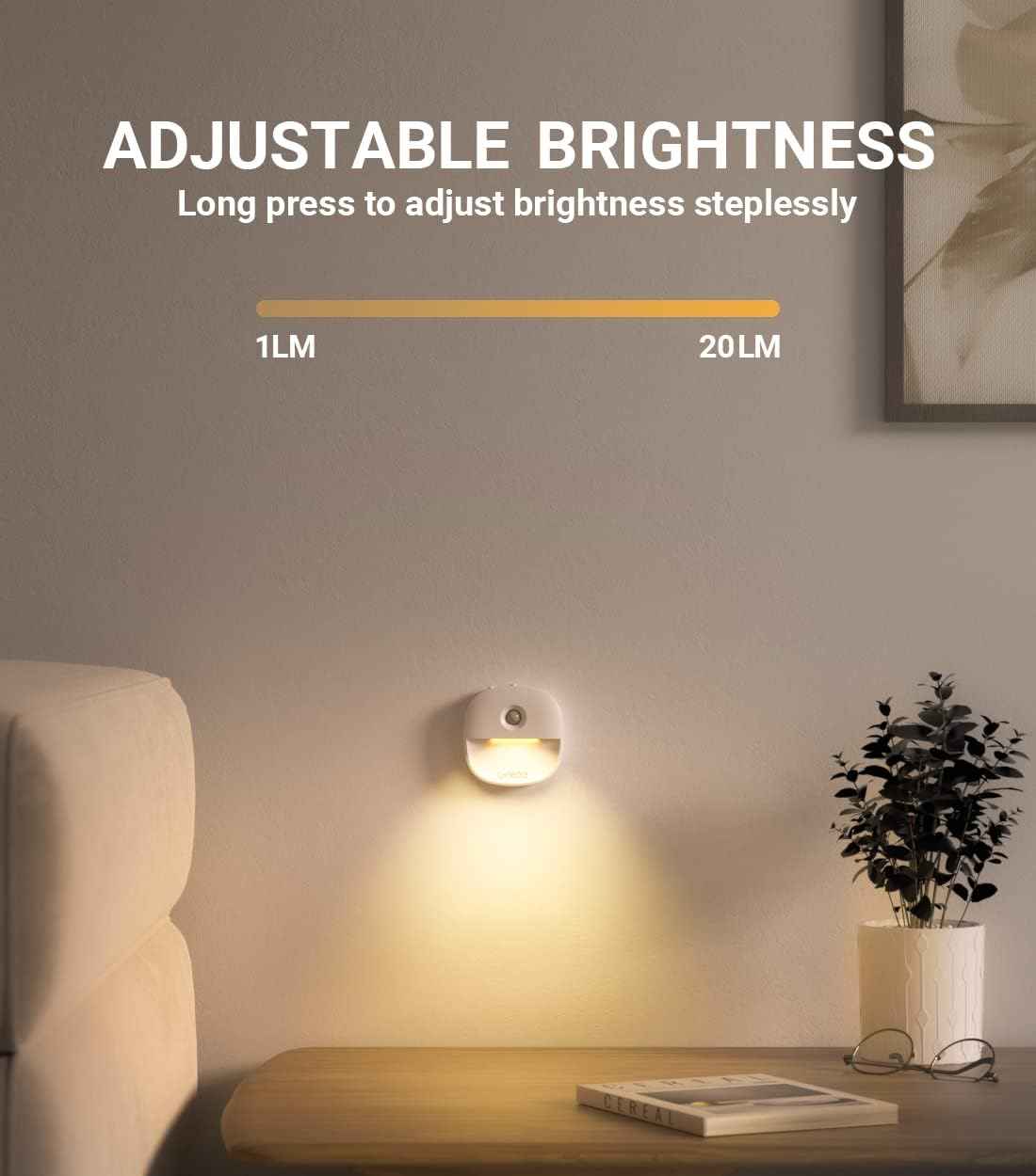 Lyridz Rechargeable Motion Night Light – Flameless Stair and Hallway Safety Light for Seniors and Kids, No Open Flame or Hot Wax