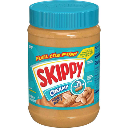 SKIPPY Creamy Peanut Butter Spread for Health-Conscious Pantry and Breakfast Nook, 28 oz Jar