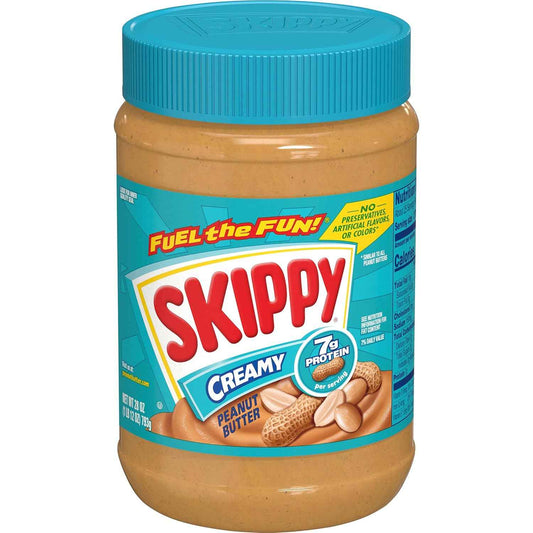 SKIPPY Creamy Peanut Butter Spread for Health-Conscious Pantry and Breakfast Nook, 28 oz Jar