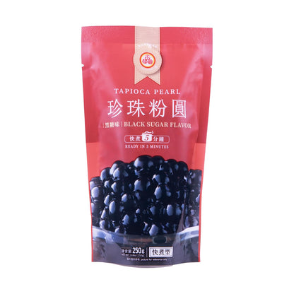 WuFuYuan_Boba_Tapioca_Pearl,_Black_Sugar_Flavor,_Ready_in_5_Minutes,_8.8_Oz._(Single_Pack)