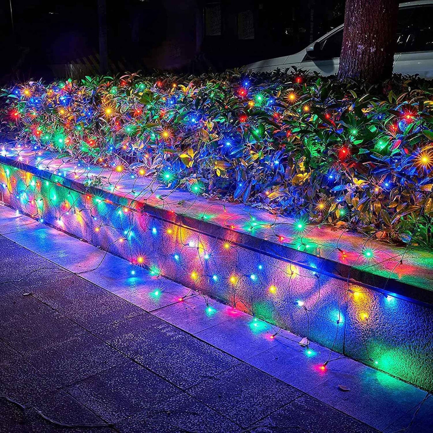 Dazzle Bright 200 LED Net Lights – Minimalist String Lights for Clean Aesthetic, Clear Wire 8 Modes