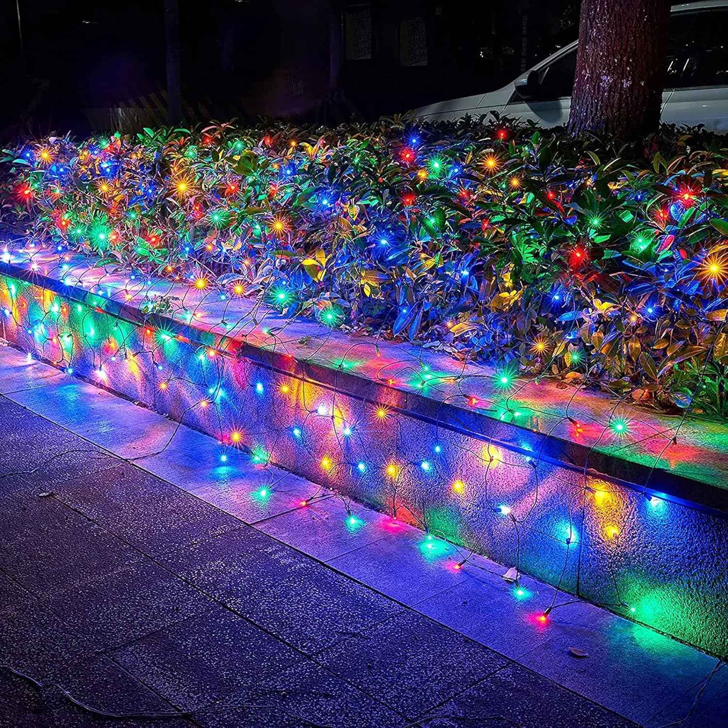 Dazzle Bright 200 LED Net Lights – Minimalist String Lights for Clean Aesthetic, Clear Wire 8 Modes