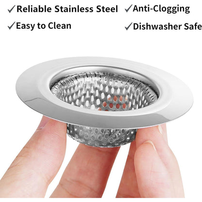 Ohtomber_2PCS_Bathtub_Drain_Strainer_-_2.79_inch_Shower_Hair_Drain_Catcher,_Stainless_Steel_Shower_Bathtub_Drain_Cover,_Bathroom_Sink_Strainer_Filter_Basket_for_Bathroom_Sink,_Wash_Basin_Floor_Drain