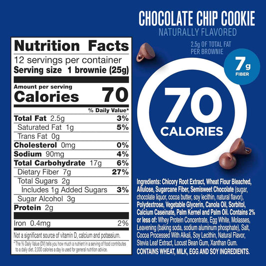 Fiber One 70 Calorie Brownies – Clean-Label Treat for Intentional Eating, 2g Sugar Bars