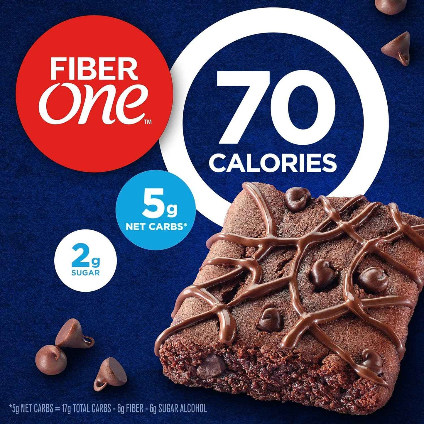 Fiber One Chocolate Fudge Brownies, Portion-Controlled Family Snack Bars for Pantry Stocking, Mega Pack