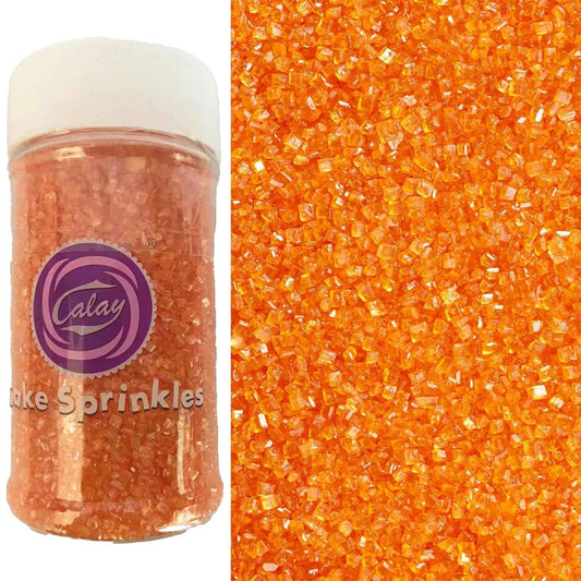 Sentovac Orange Sanding Sugar – Fun Family Baking Activity for Kids' Birthday Party Cupcakes and Sugar Cookies