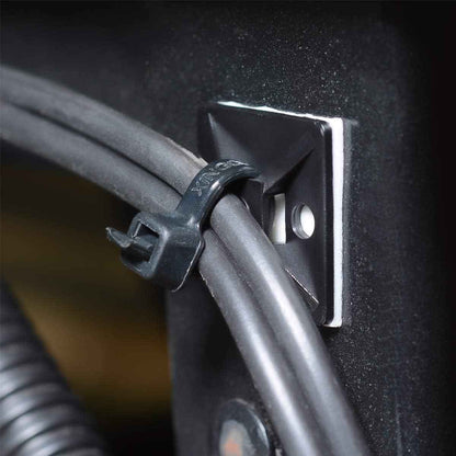 XHF No Drill Adhesive Cable Tie Mounts – Tip Over Prevention Wall Anchoring for Lightweight Furniture, Dressers and Shelves