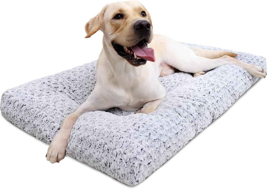 KSIIA Orthopedic Dog Crate Pad for Senior Dogs with Joint Relief Support