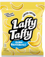 Laffy Taffy Mini Bar Bag, Banana, Chewy Taffy Candy, 3.5 oz – Lunchbox-Safe Individually Wrapped Snack for School-Age Kids