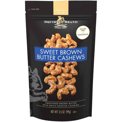 Squirrel Brand Sweet Brown Butter Cashews – Mindful Gluten-Free Evening Snack for Self-Care Rituals