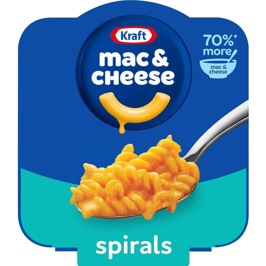Kraft Spirals Original Mac & Cheese Big Bowl – Quick Desk Lunch for Office Professionals
