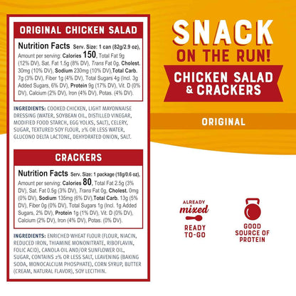 Bumble Bee Snack on the Run Chicken Salad Kit – Shelf-Stable Lunch for Bike Paths and Road Trips, No Refrigeration Needed