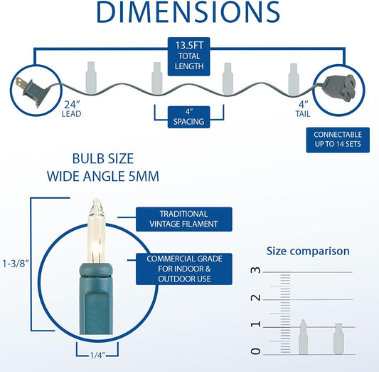 3,500-hour bulb life with series-parallel wiring for reliability