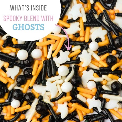Sweets Indeed Natural Dye Free Halloween Sprinkles – Clean Ingredient Edible Topping for Mindful Bakers