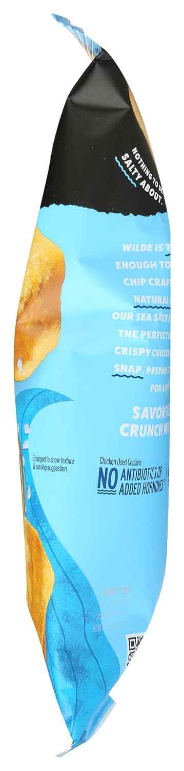 Wilde Protein Chips Sea Salt and Vinegar – Lightweight Snack for Hiking Trails and Camping Trips