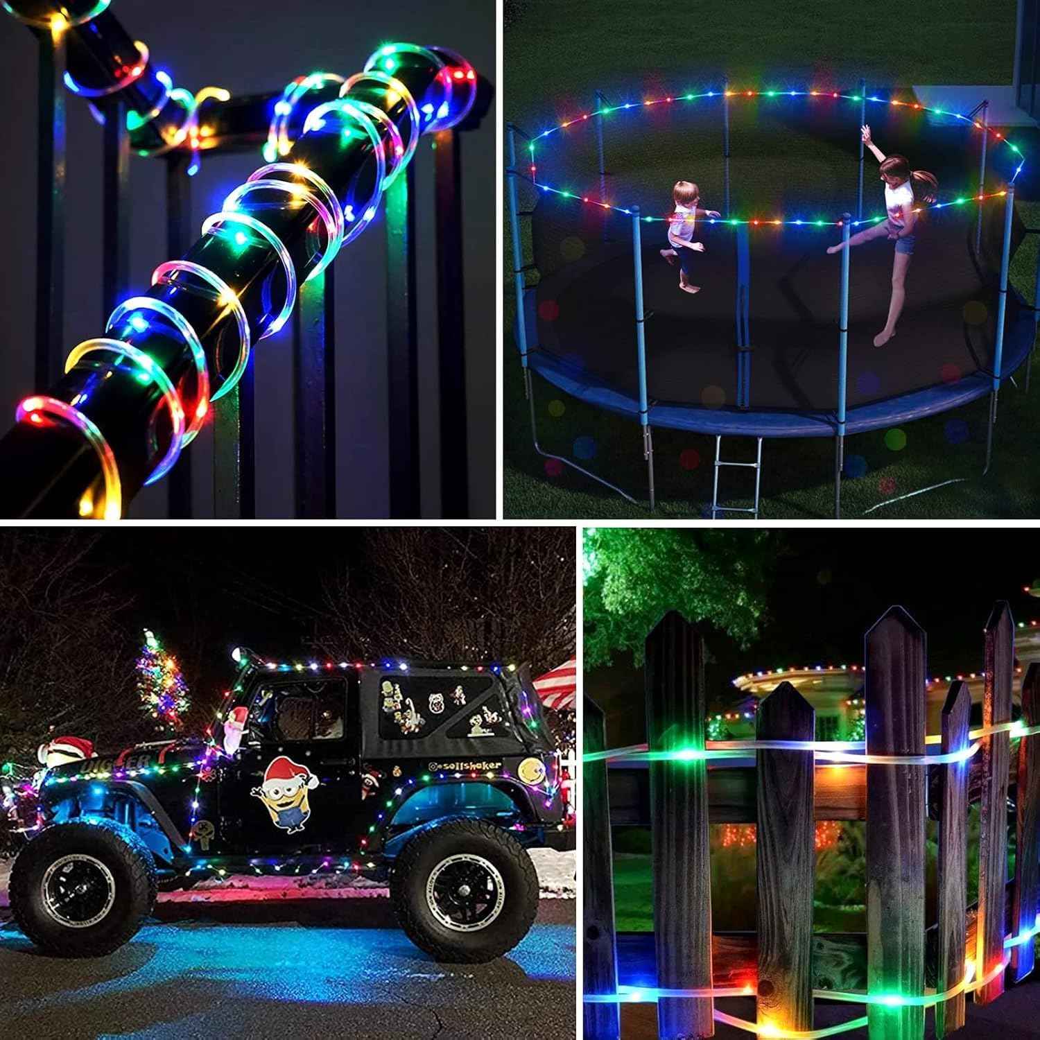 LumiGlow Battery Rope Lights – Portable 40ft String Lights for Patio, Camping & Backyard Gatherings