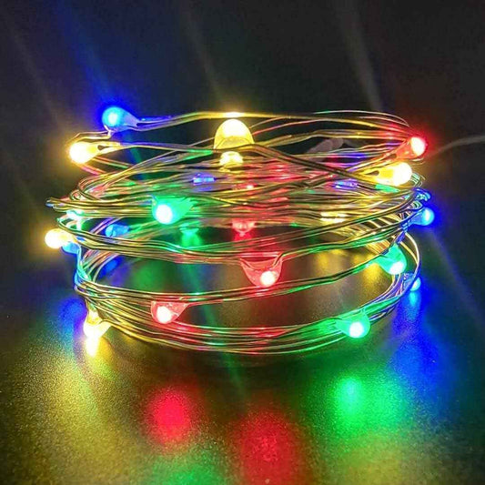 Lumicharm Mini LED Fairy Lights 2-Pack – Cozy Living Room Ambient Decor, Battery String Lights with Timer for Shelf Styling