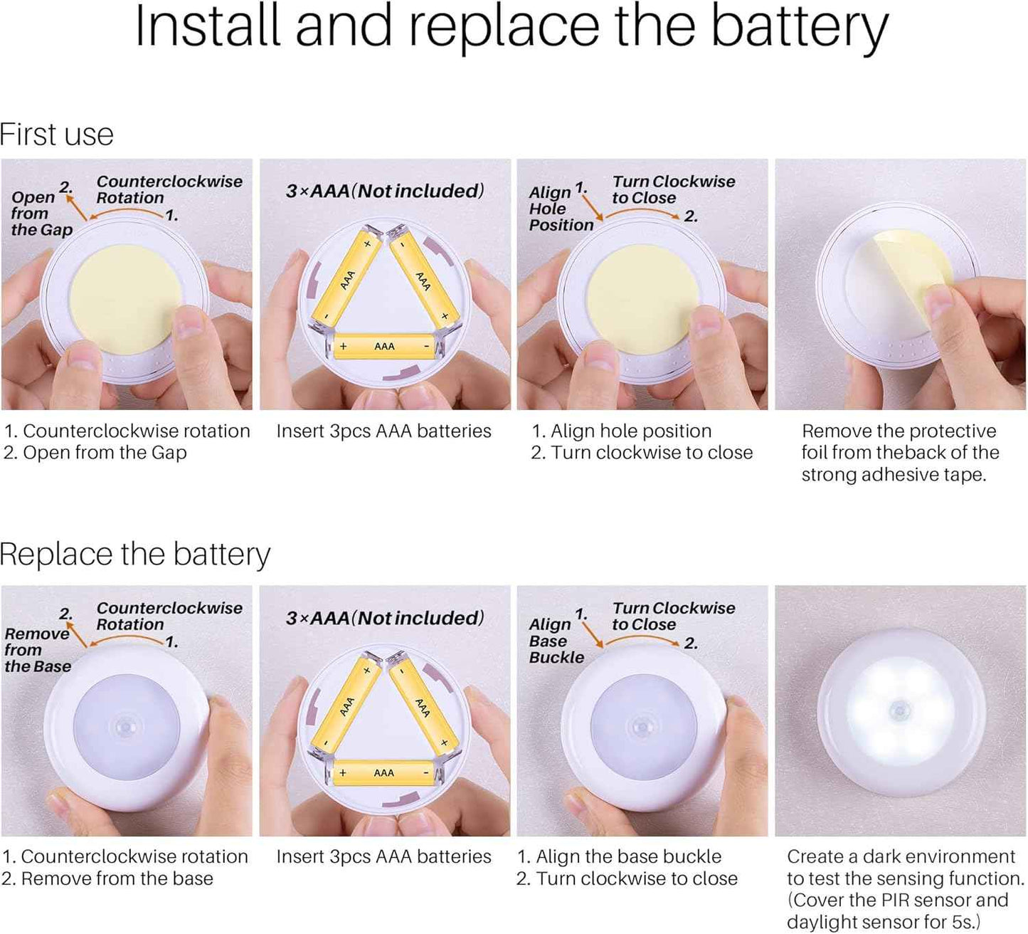 STAR-SPANGLED Motion Sensor Puck Lights – Clean Wireless Lighting for Clutter-Free Kitchens and Closets