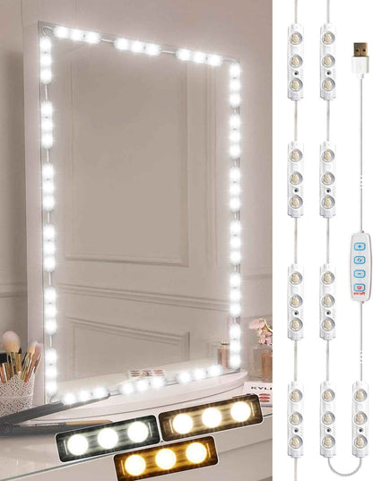 Winees LED Vanity Strip – Cozy Bedroom Decor Accent with Adjustable Warm and Daylight Glow