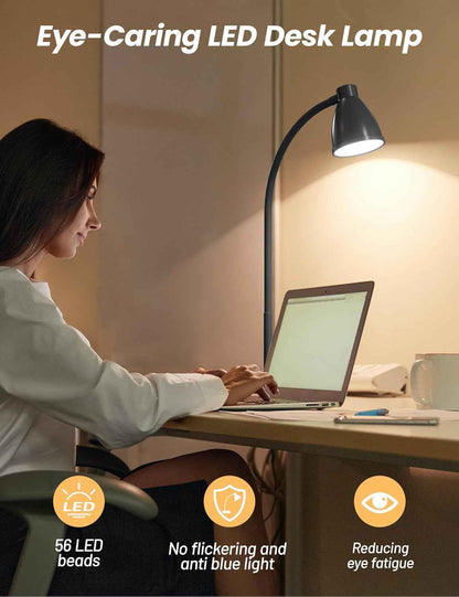 BOHON Eye-Caring LED Reading Lamp – Flicker-Free 3000K-5500K Light for Bedtime Wind-Down and Eye Relief