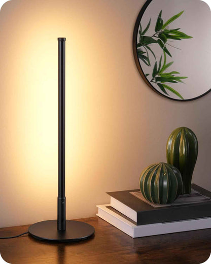 EDISHINE Slim Bedside Lamp – Cozy Living Room Accent with Soft Ambient Glow