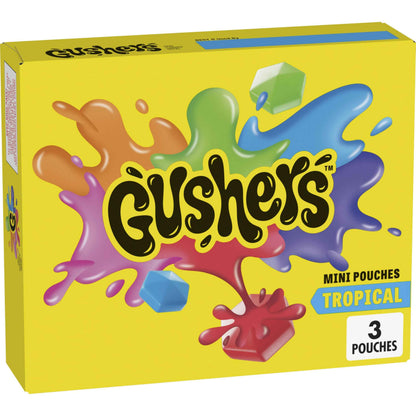 Gushers Tropical Fruit Snacks – Grab-and-Go Pouches for Hiking, Camping, and Picnic Days