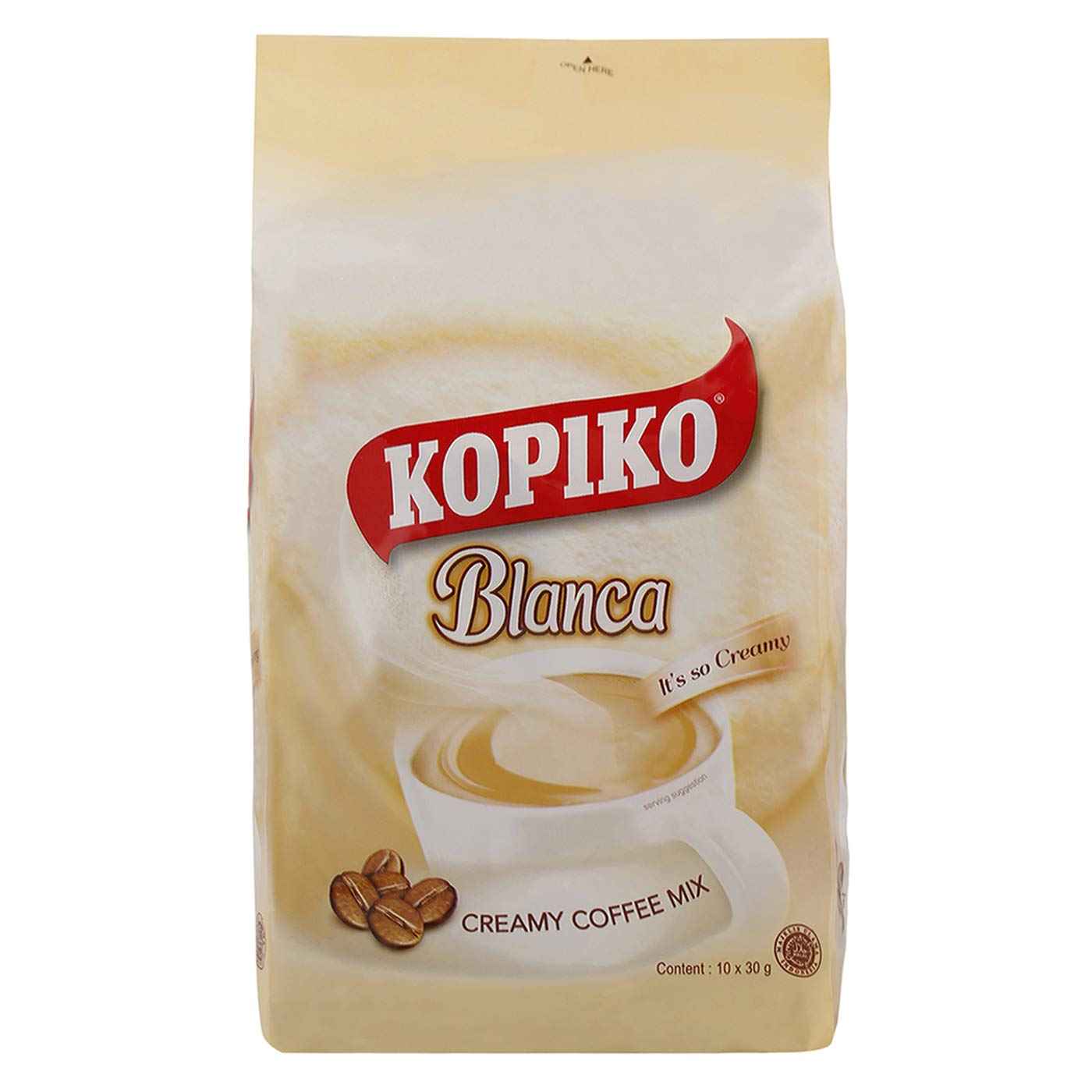 Kopiko Blanca 3 in 1 Instant Coffee Mix — Cubicle Desk Coffee Sachets for Focused Workdays
