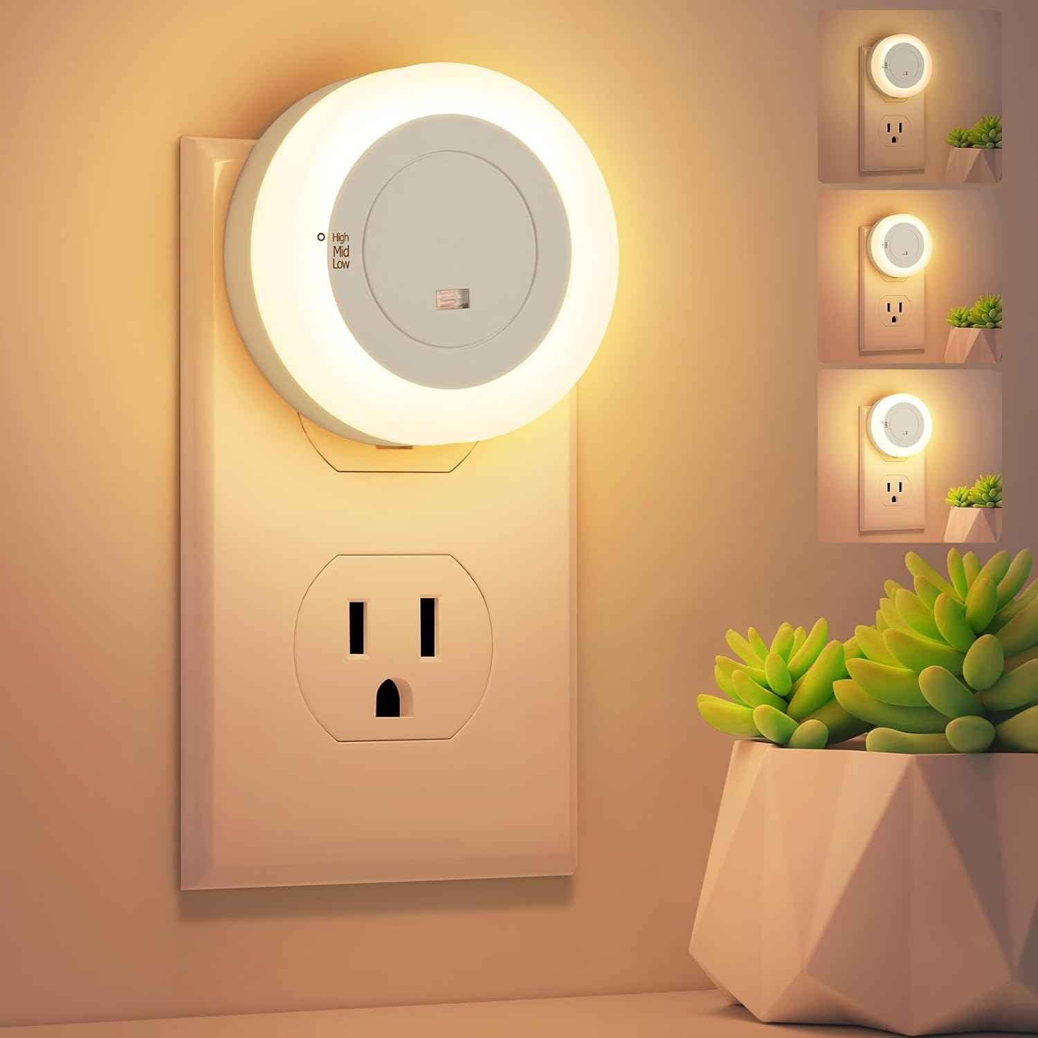 FOLKSMATE Nightlight Plug in – Child Safe Kids Room and Playroom Lighting, Cool Touch No Heat