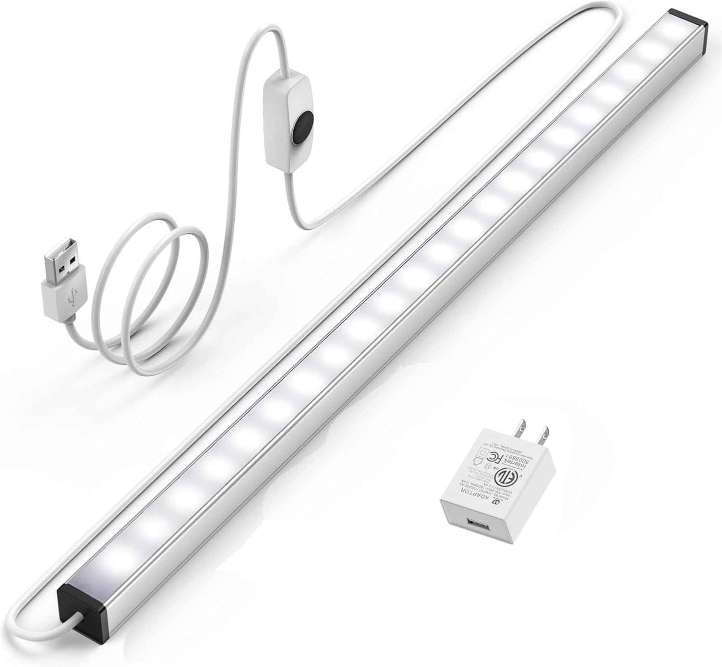 ASOKO Under Cabinet LED Light Bar – Daylight Task Lighting for Focused Home Office Work