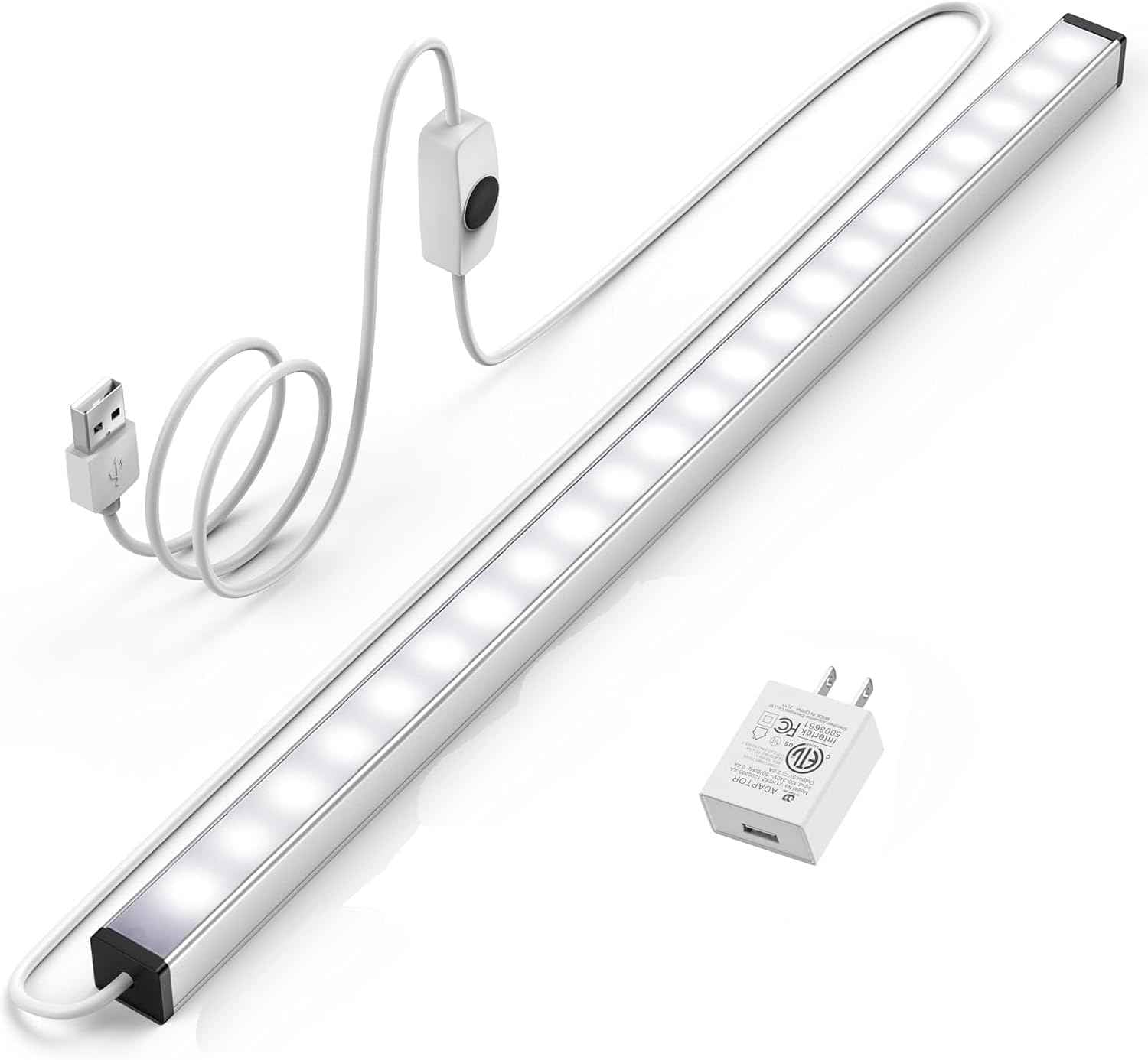 ASOKO Under Cabinet LED Light Bar – Daylight Task Lighting for Focused Home Office Work