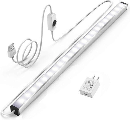 ASOKO Under Cabinet LED Light Bar – Daylight Task Lighting for Focused Home Office Work