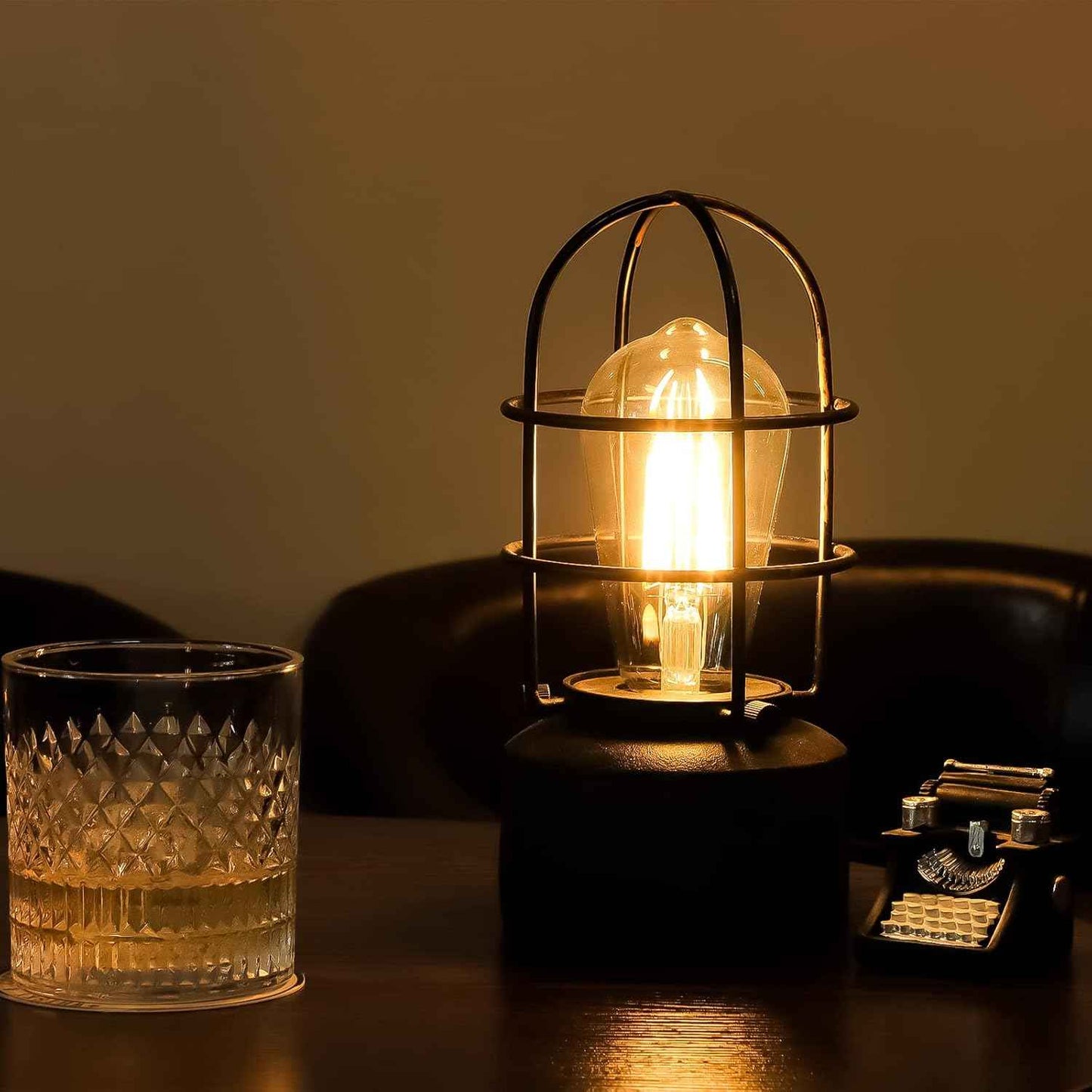 Haian Support Compact Touch Table Lamp - Small Space Minimalist Nightstand Light, 3-Level Dimmable Iron Body with Bulb Included