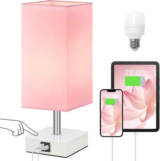 Ambimall Touch Table Lamp – Home Office Desk Lamp with USB Charging, Flicker-Free Light for Focused Work Sessions