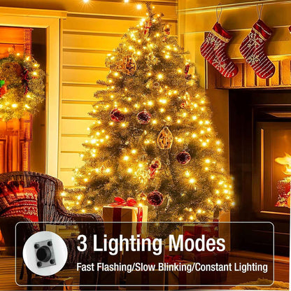 LuceAura Battery Fairy Lights – Cool to Touch String Lights for Safe Bedroom and Dorm Use, 1.5V Low Voltage LED Night Lighting