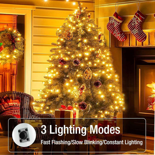 LuceAura Battery Fairy Lights – Cool to Touch String Lights for Safe Bedroom and Dorm Use, 1.5V Low Voltage LED Night Lighting