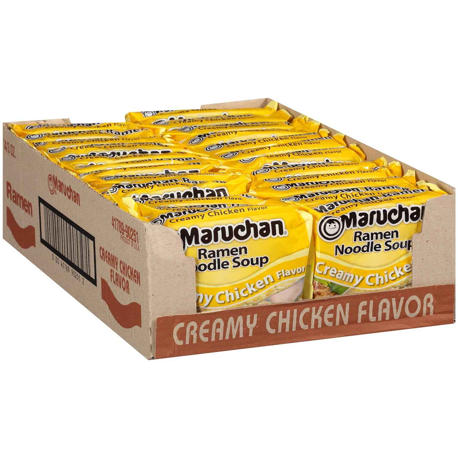 Maruchan Ramen Chicken, Instant Ramen Noodles Care Package for College Students, Dorm Move-In Gift with 3-Minute Ready to Eat Meals (24 Count)