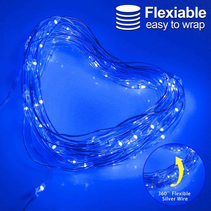 Brightever Fairy Lights – Minimalist Bedroom Accent, Neutral Warm White Battery String Lights 2 Pack 33FT
