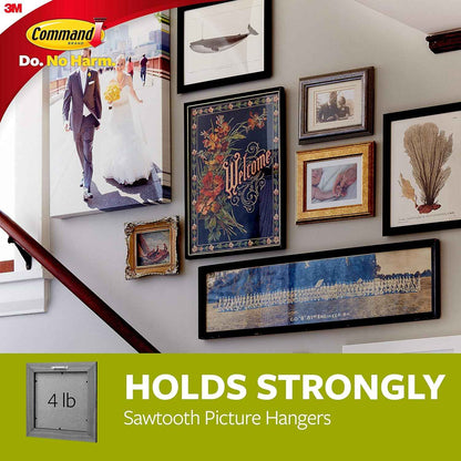 Command Large Picture Hooks – Practical Birthday Gift for Her, Easy Wall Hanging Without Nails