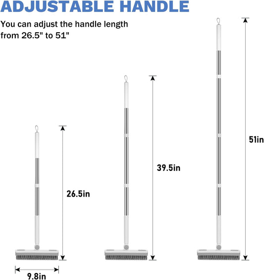3-section detachable metal pole adjustable from 26.5 inches to 51 inches