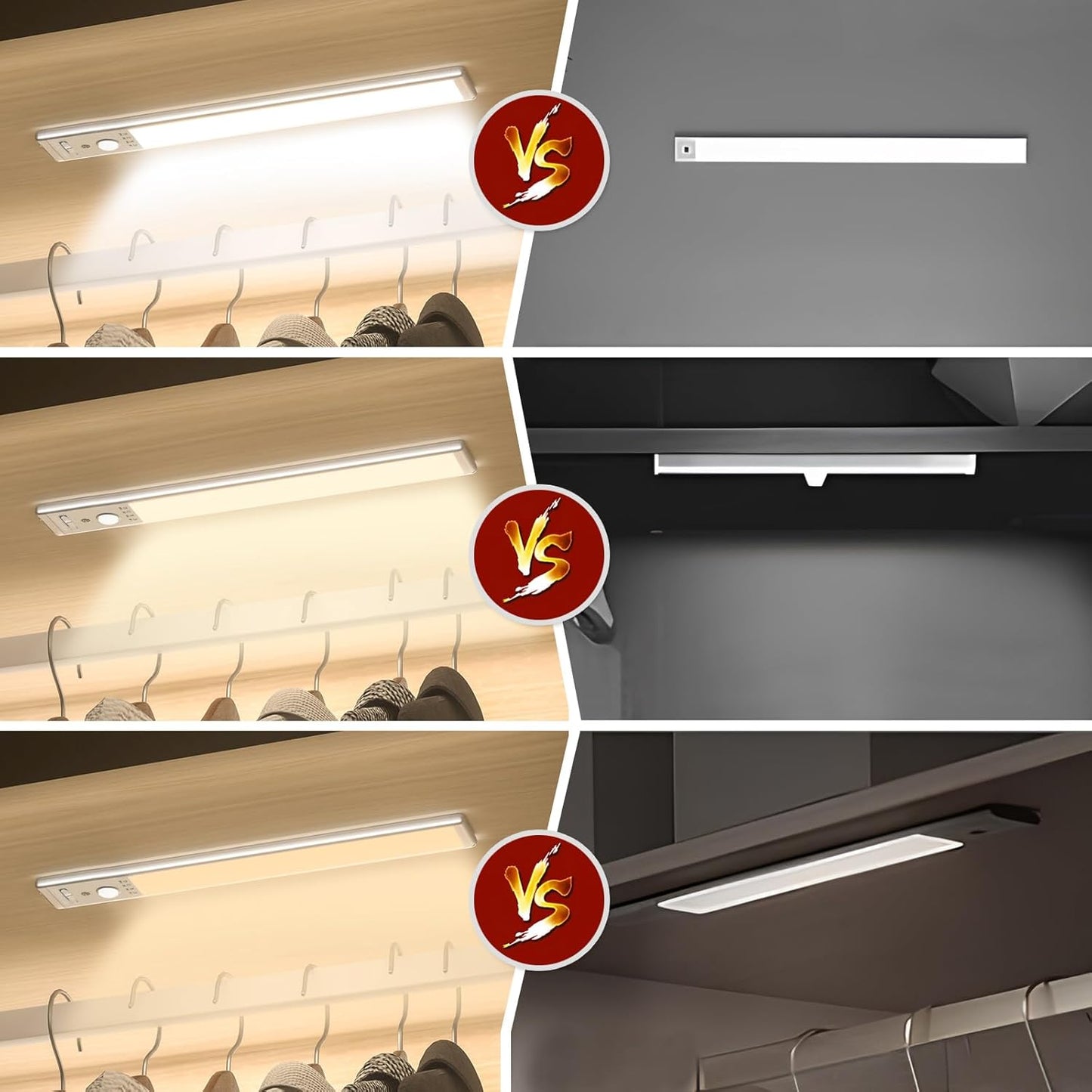 3 selectable color temperatures: 3000k warm white, 4000k natural, 6000k cool white